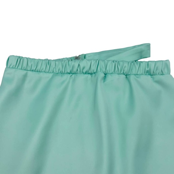 For Love & Lemons Womens Marie Cutout Mini Skirt Aqua Blue Size XXS - Picture 6 of 12